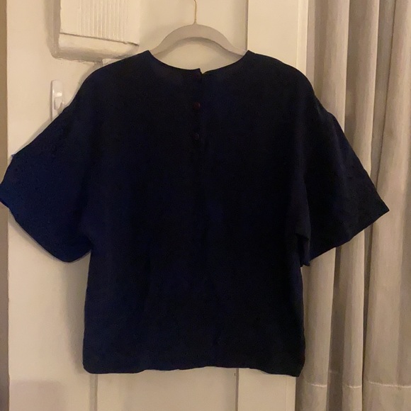 Eleanor P Brenner 100% Silk Short Sleeve Top - Picture 9 of 11